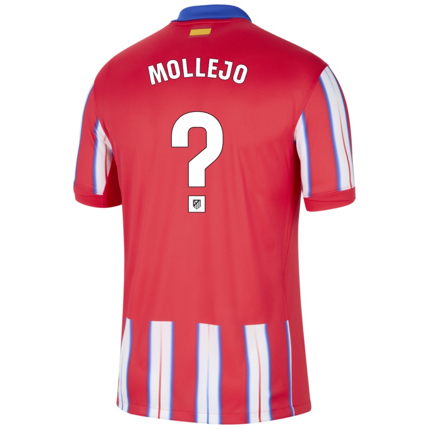 Niño Camiseta Victor Mollejo #0 Rojo Blanco Azul 1ª Equipación 2024/25 La Camisa Perú