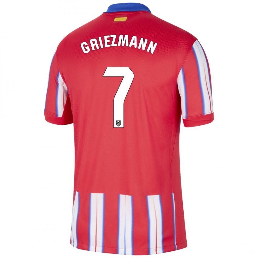 Niño Camiseta Antoine Griezmann #7 Rojo Blanco Azul 1ª Equipación 2024/25 La Camisa Perú