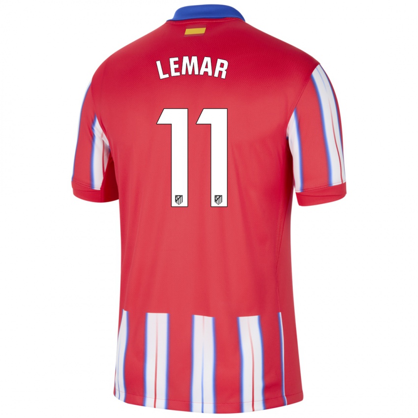 Niño Camiseta Thomas Lemar #11 Rojo Blanco Azul 1ª Equipación 2024/25 La Camisa Perú