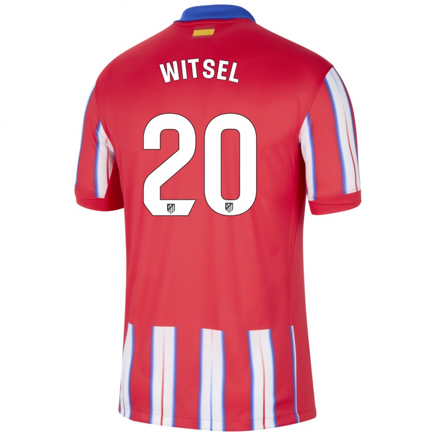 Niño Camiseta Axel Witsel #20 Rojo Blanco Azul 1ª Equipación 2024/25 La Camisa Perú