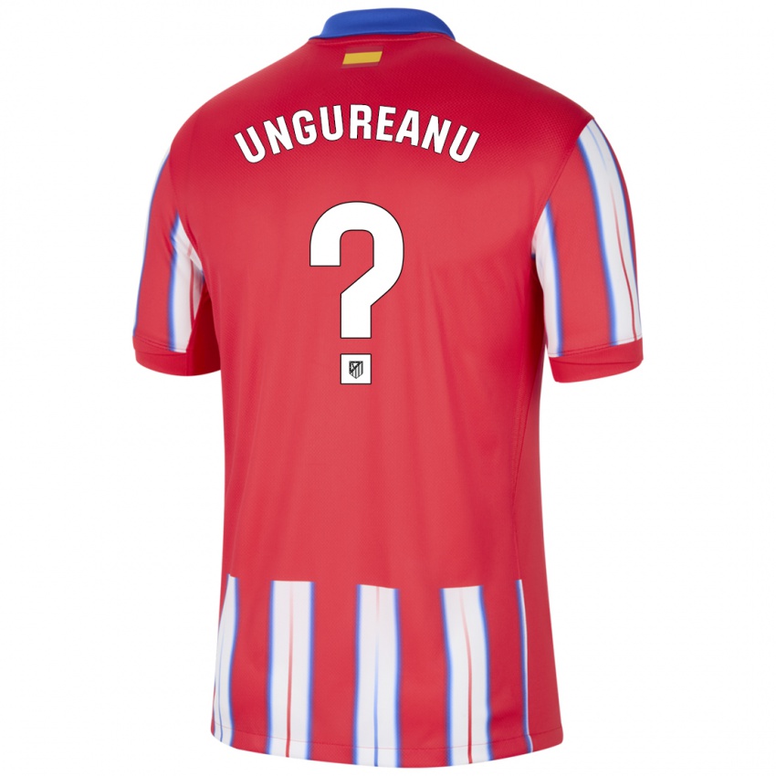 Niño Camiseta Bogdan Ungureanu #0 Rojo Blanco Azul 1ª Equipación 2024/25 La Camisa Perú