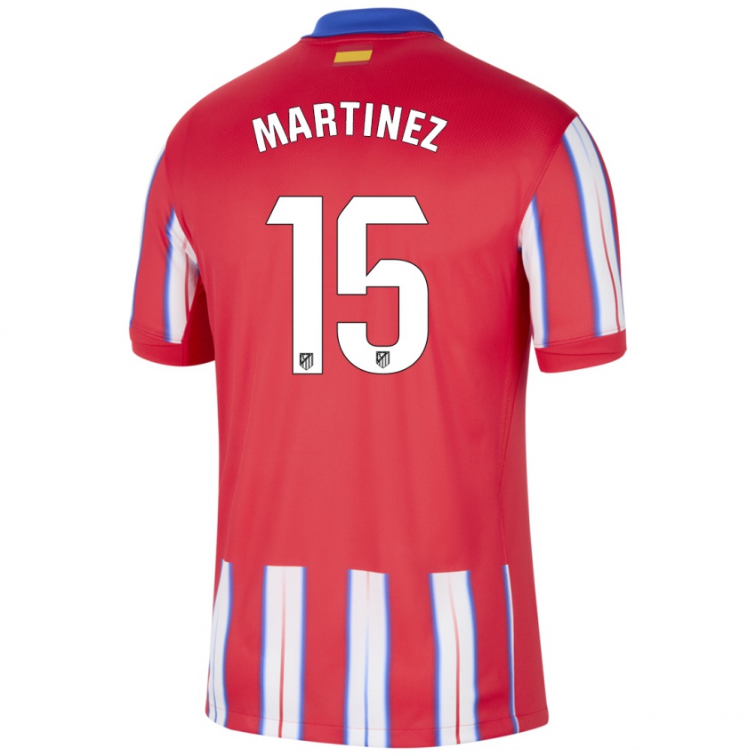 Niño Camiseta Daniel Martinez #15 Rojo Blanco Azul 1ª Equipación 2024/25 La Camisa Perú