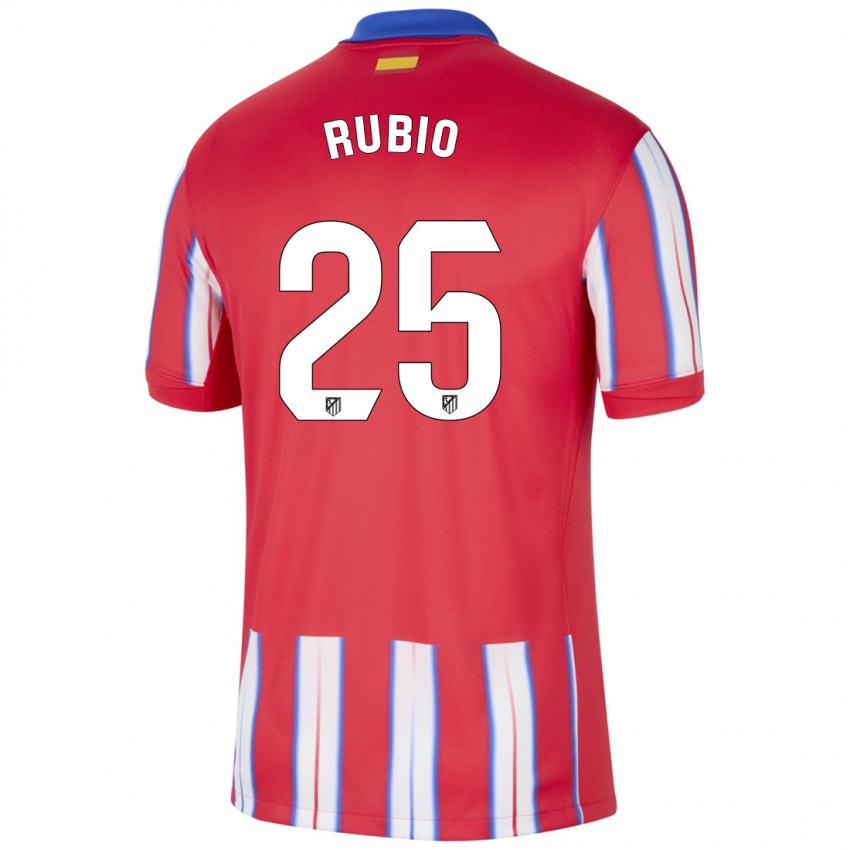 Niño Camiseta Daniel Rubio #25 Rojo Blanco Azul 1ª Equipación 2024/25 La Camisa Perú