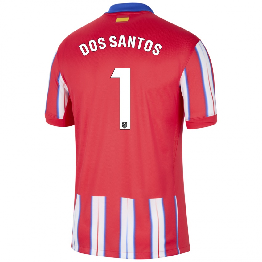 Niño Camiseta Alex Dos Santos #1 Rojo Blanco Azul 1ª Equipación 2024/25 La Camisa Perú