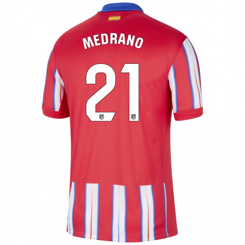 Niño Camiseta Fernando Medrano #21 Rojo Blanco Azul 1ª Equipación 2024/25 La Camisa Perú