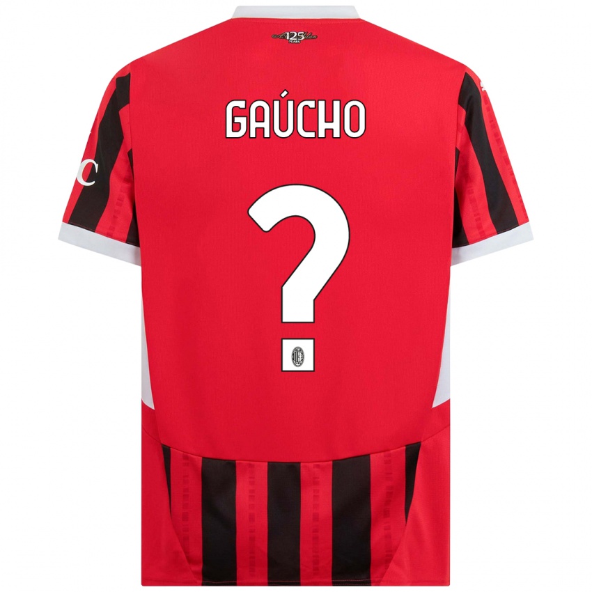 Niño Camiseta Estevan Gaúcho #0 Rojo Negro 1ª Equipación 2024/25 La Camisa Perú