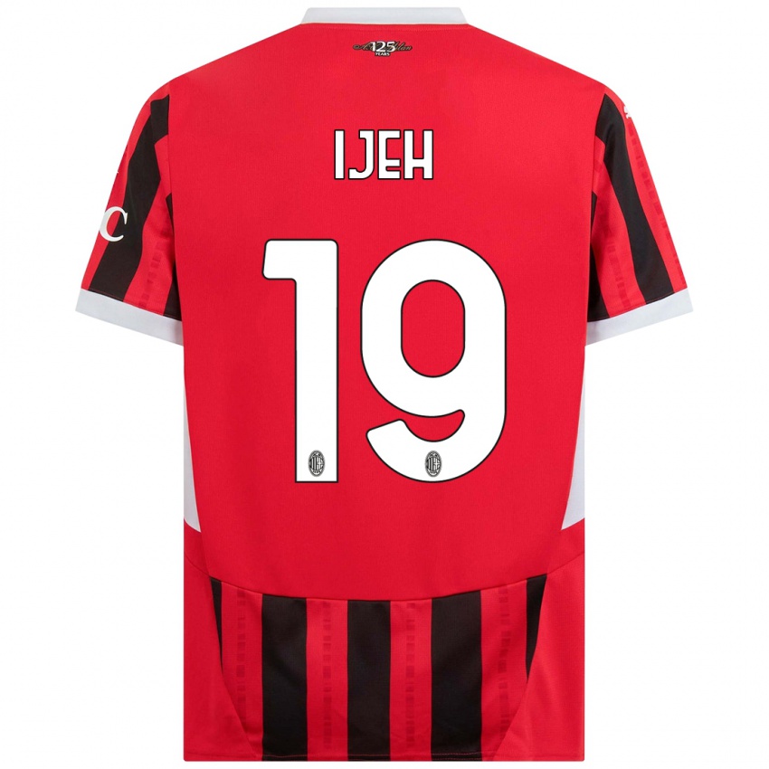 Niño Camiseta Evelyn Ijeh #19 Rojo Negro 1ª Equipación 2024/25 La Camisa Perú