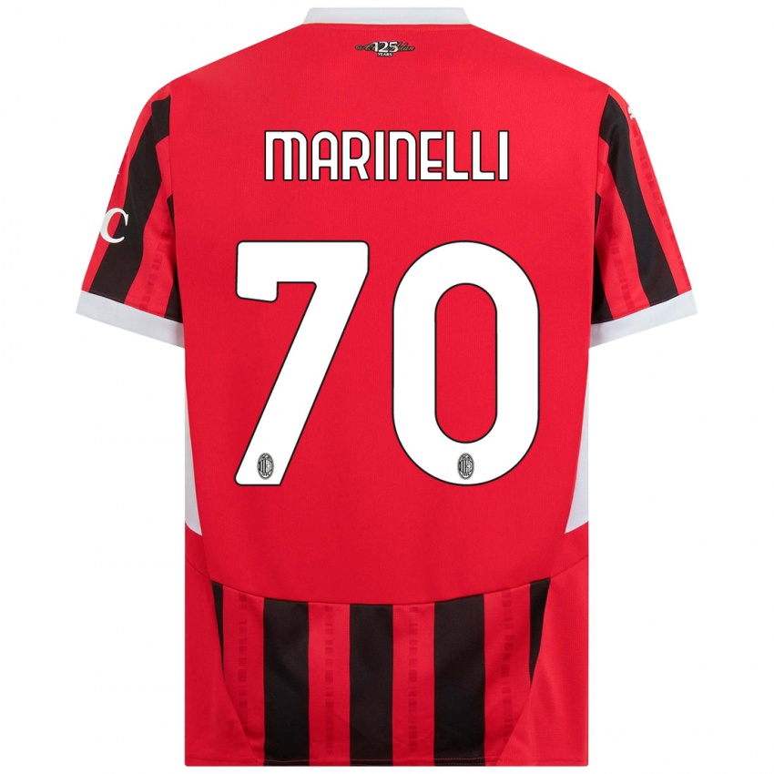 Niño Camiseta Gloria Marinelli #70 Rojo Negro 1ª Equipación 2024/25 La Camisa Perú