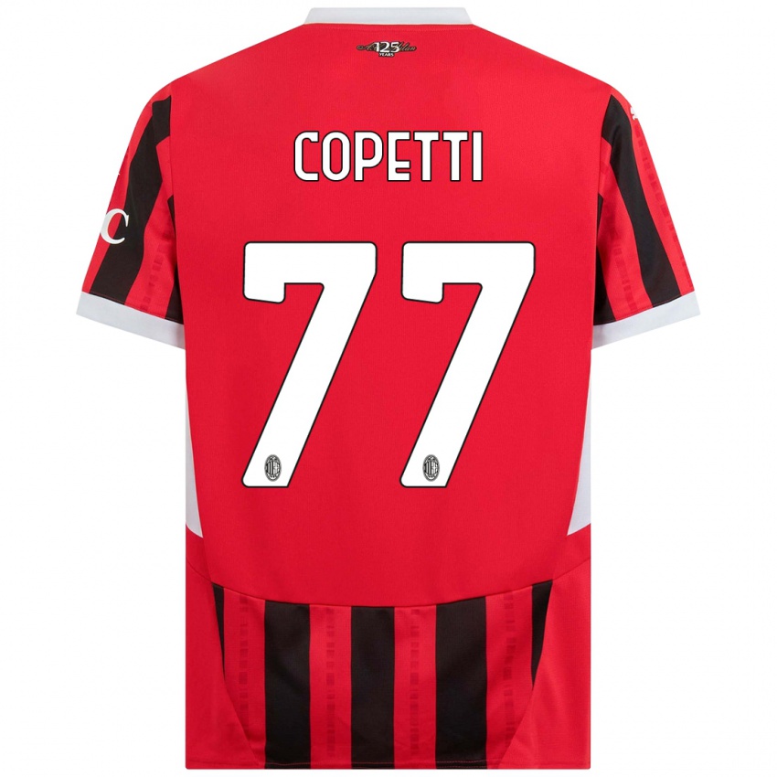 Niño Camiseta Matilde Copetti #77 Rojo Negro 1ª Equipación 2024/25 La Camisa Perú