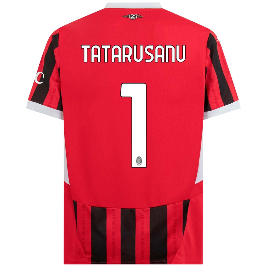 Niño Camiseta Ciprian Tatarusanu #1 Rojo Negro 1ª Equipación 2024/25 La Camisa Perú