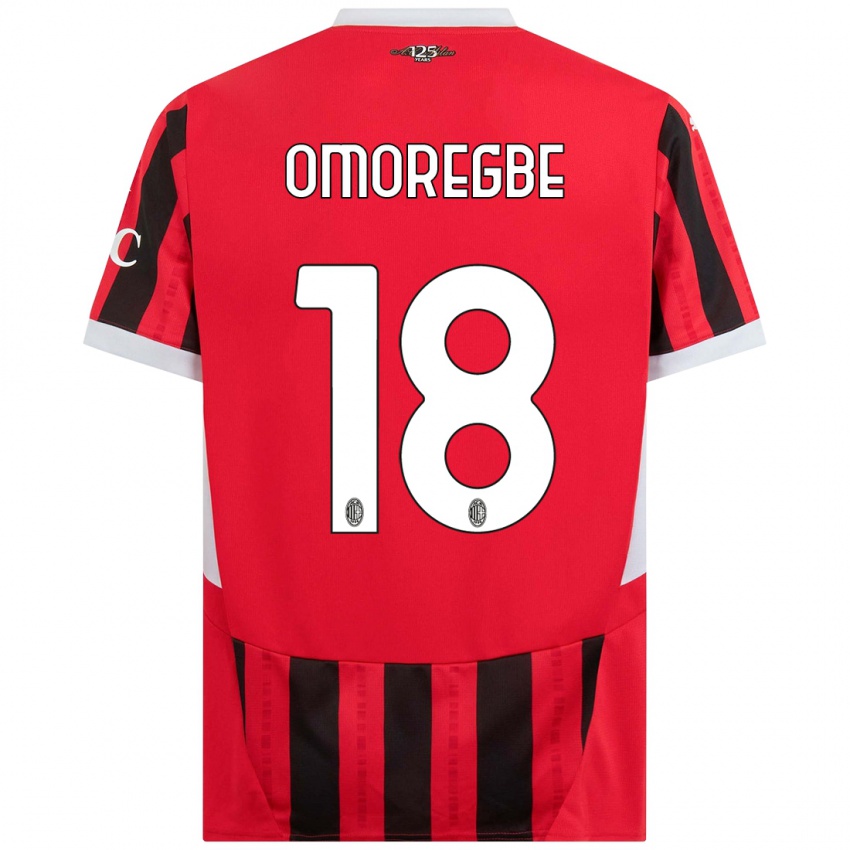 Niño Camiseta Bob Murphy Omoregbe #18 Rojo Negro 1ª Equipación 2024/25 La Camisa Perú