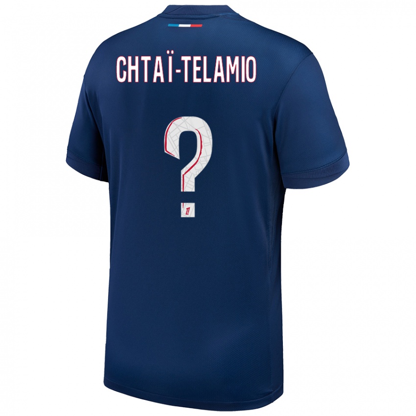 Niño Camiseta Zayon Chtaï-Telamio #0 Azul Marino Blanco 1ª Equipación 2024/25 La Camisa Perú