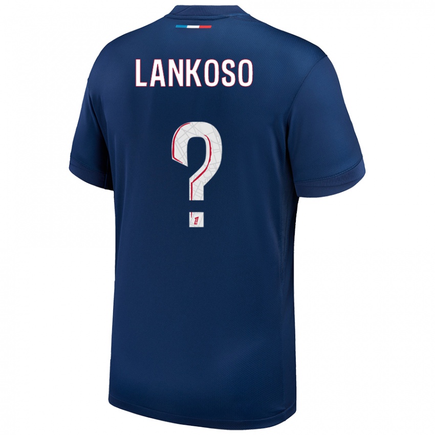 Niño Camiseta Lenny Lankoso #0 Azul Marino Blanco 1ª Equipación 2024/25 La Camisa Perú