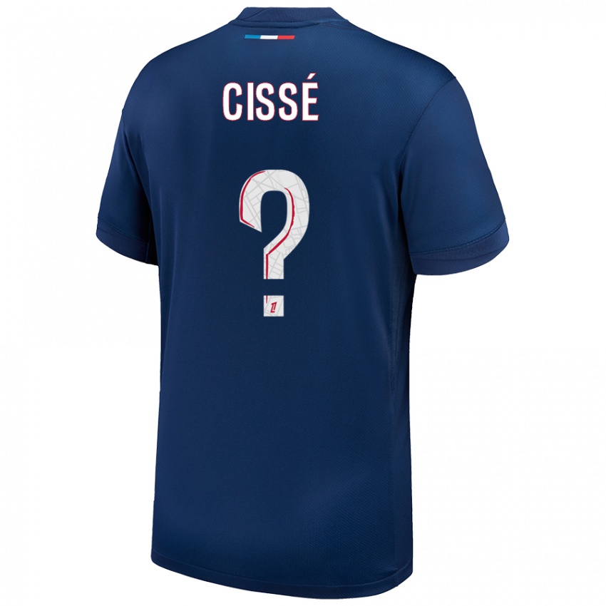 Niño Camiseta Mory Cissé #0 Azul Marino Blanco 1ª Equipación 2024/25 La Camisa Perú