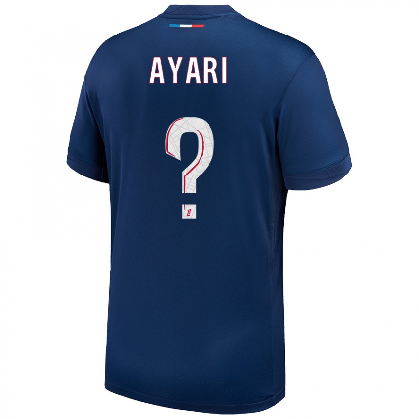 Niño Camiseta Adam Ayari #0 Azul Marino Blanco 1ª Equipación 2024/25 La Camisa Perú