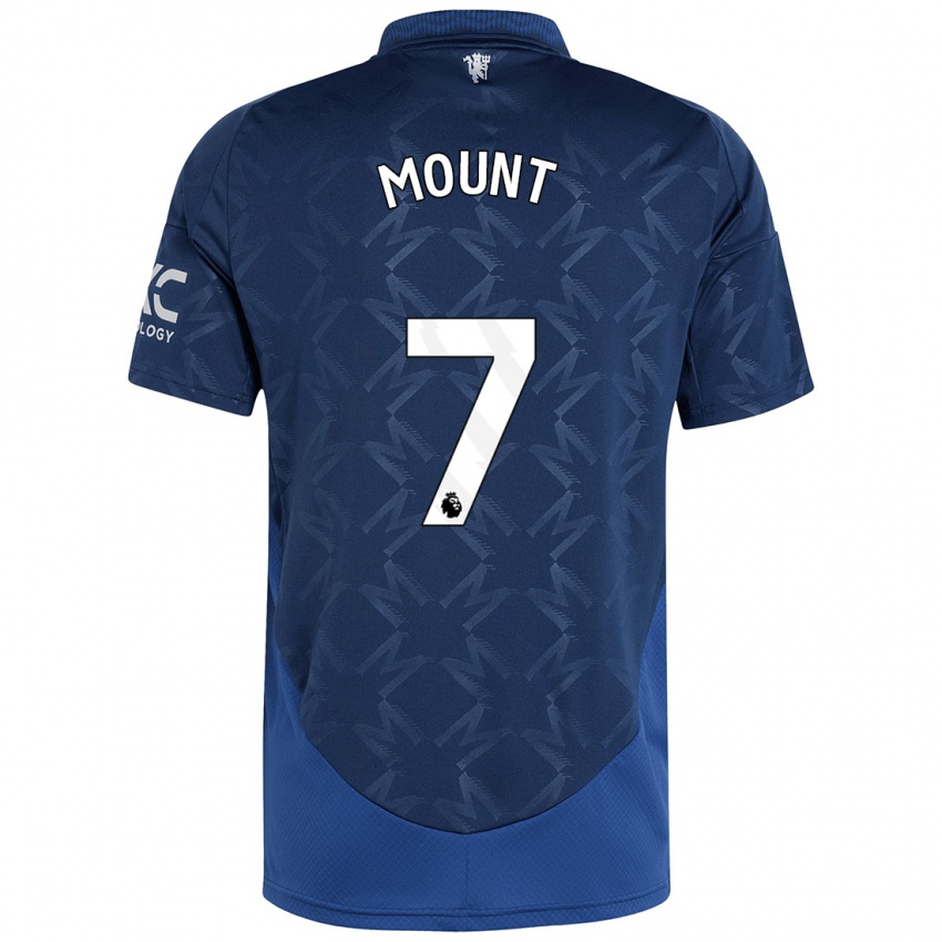 Niño Camiseta Mason Mount #7 Índigo 2ª Equipación 2024/25 La Camisa Perú