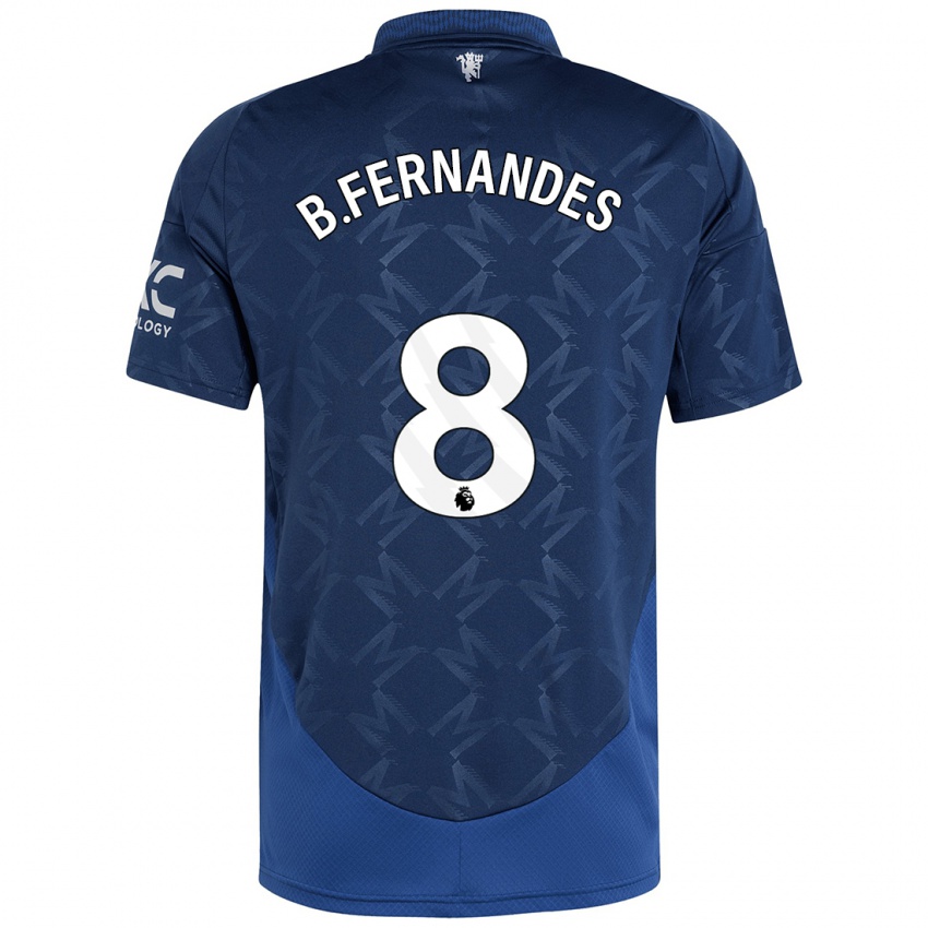 Niño Camiseta Bruno Fernandes #8 Índigo 2ª Equipación 2024/25 La Camisa Perú