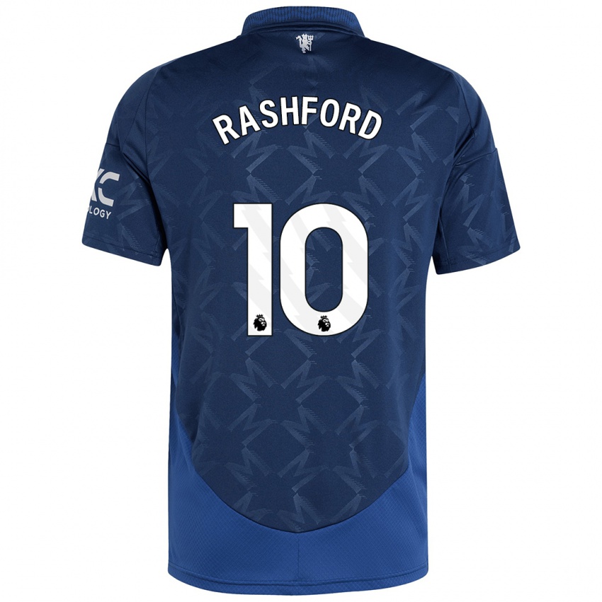 Niño Camiseta Marcus Rashford #10 Índigo 2ª Equipación 2024/25 La Camisa Perú