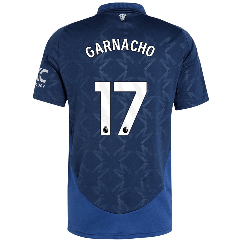 Niño Camiseta Alejandro Garnacho #17 Índigo 2ª Equipación 2024/25 La Camisa Perú