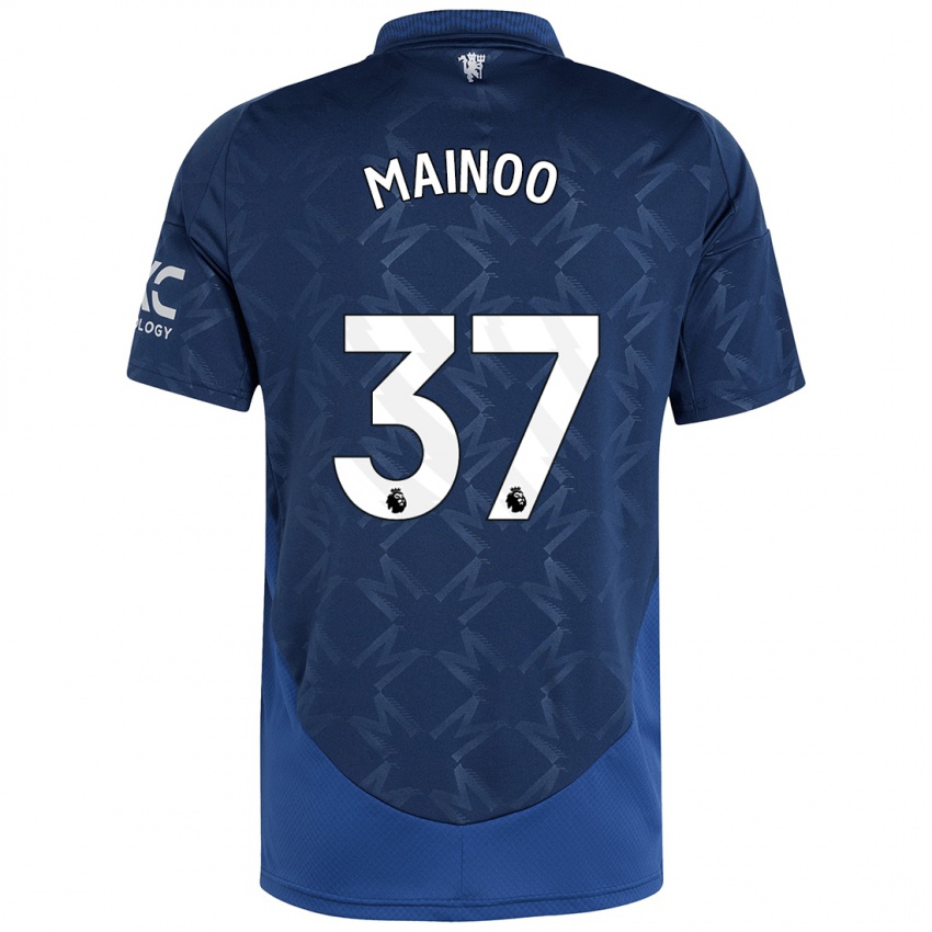 Niño Camiseta Kobbie Mainoo #37 Índigo 2ª Equipación 2024/25 La Camisa Perú