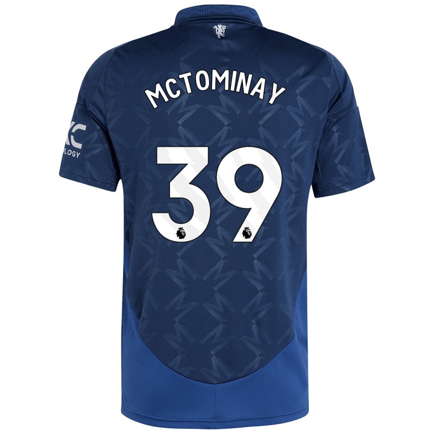 Niño Camiseta Scott Mctominay #39 Índigo 2ª Equipación 2024/25 La Camisa Perú