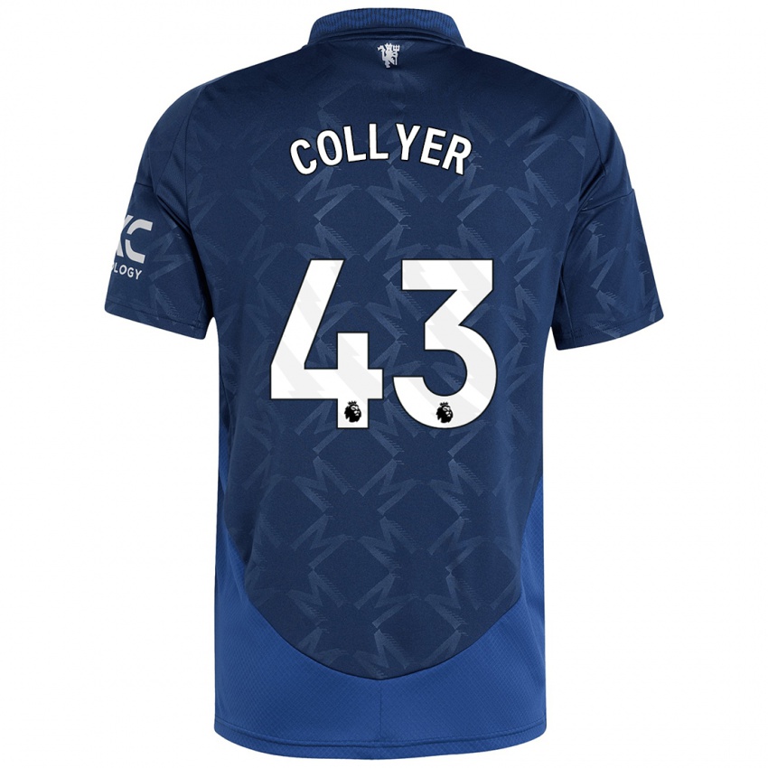 Niño Camiseta Toby Collyer #43 Índigo 2ª Equipación 2024/25 La Camisa Perú