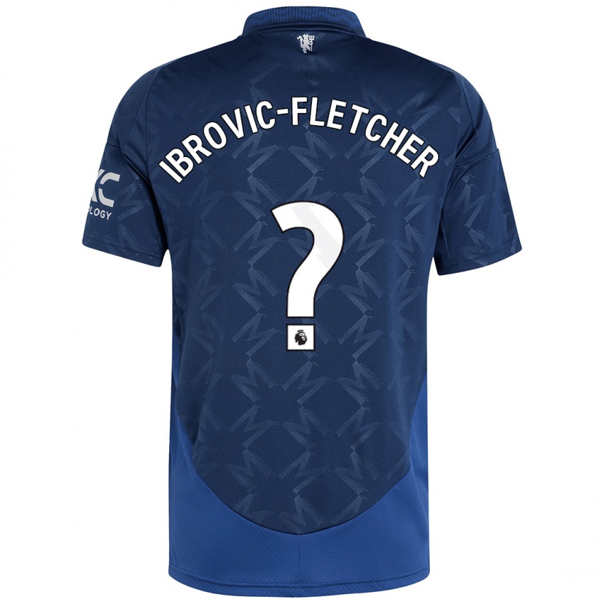 Niño Camiseta Edward Ibrovic-Fletcher #0 Índigo 2ª Equipación 2024/25 La Camisa Perú