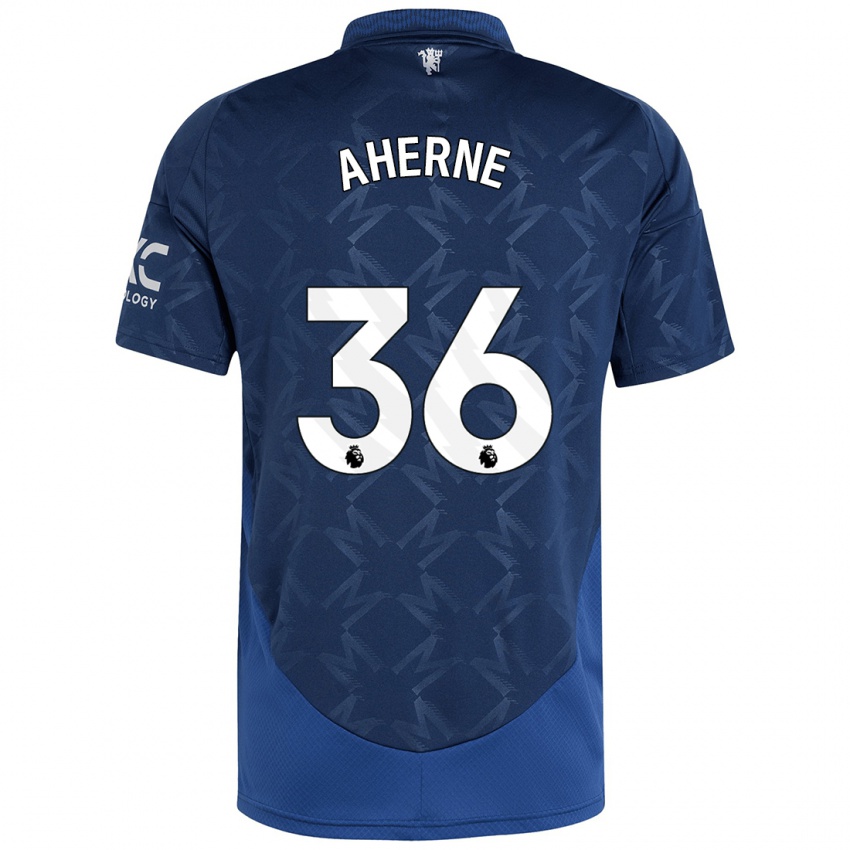 Niño Camiseta Alyssa Aherne #36 Índigo 2ª Equipación 2024/25 La Camisa Perú