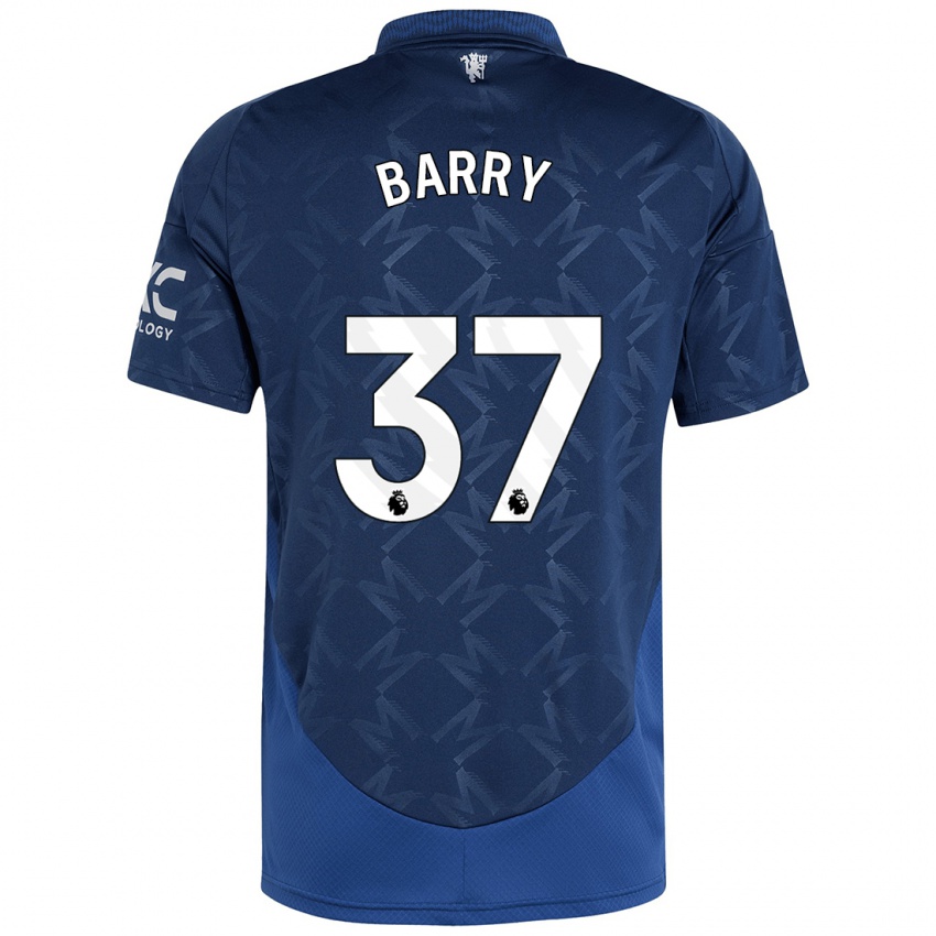 Niño Camiseta Keira Barry #37 Índigo 2ª Equipación 2024/25 La Camisa Perú