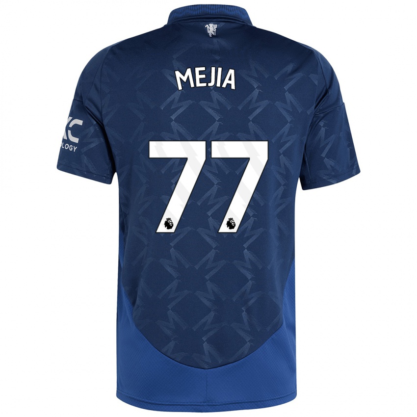 Niño Camiseta Mateo Mejia #77 Índigo 2ª Equipación 2024/25 La Camisa Perú