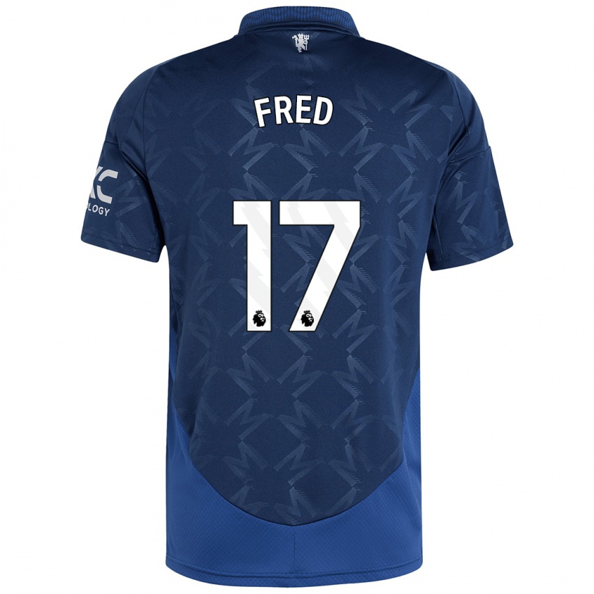 Niño Camiseta Fred #17 Índigo 2ª Equipación 2024/25 La Camisa Perú