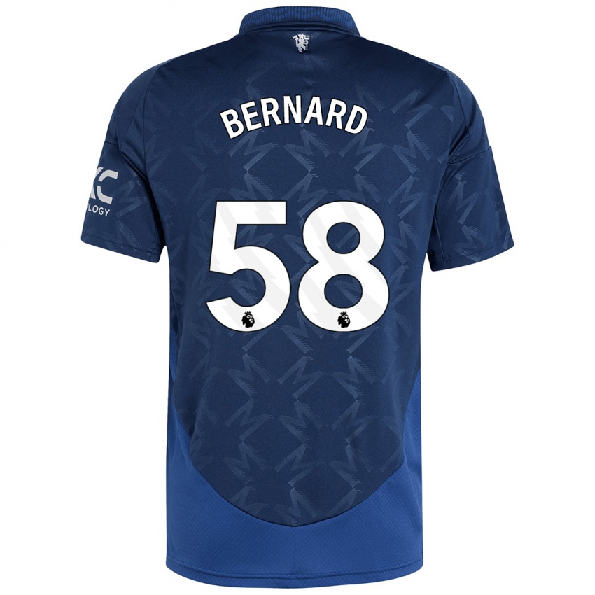 Niño Camiseta Bernard #58 Índigo 2ª Equipación 2024/25 La Camisa Perú