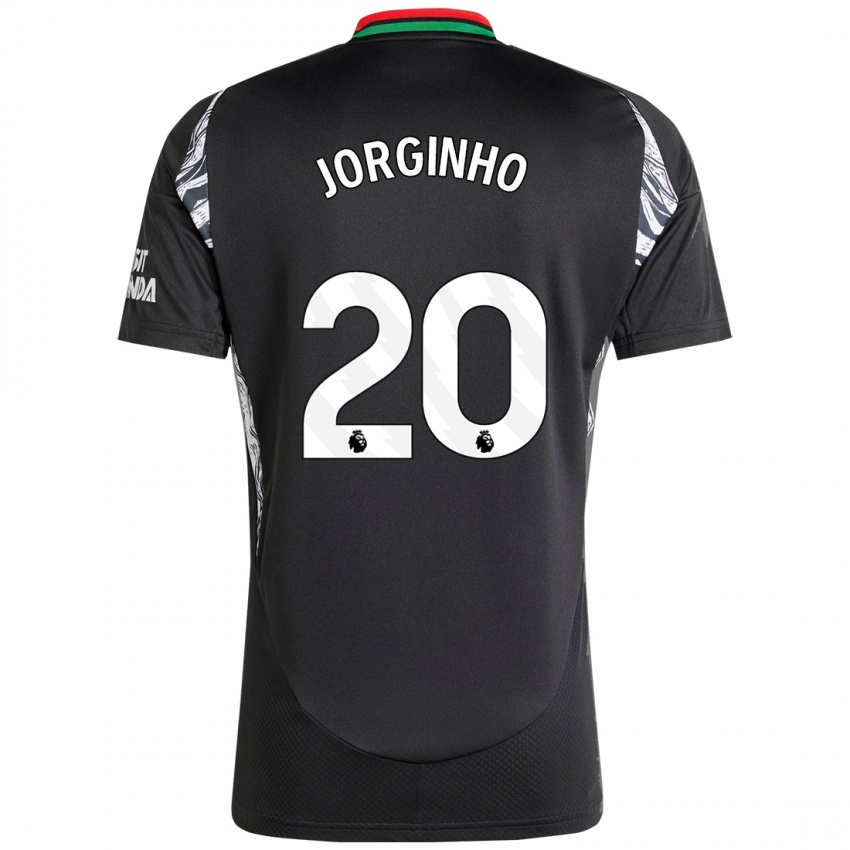 Niño Camiseta Jorginho #20 Negro 2ª Equipación 2024/25 La Camisa Perú