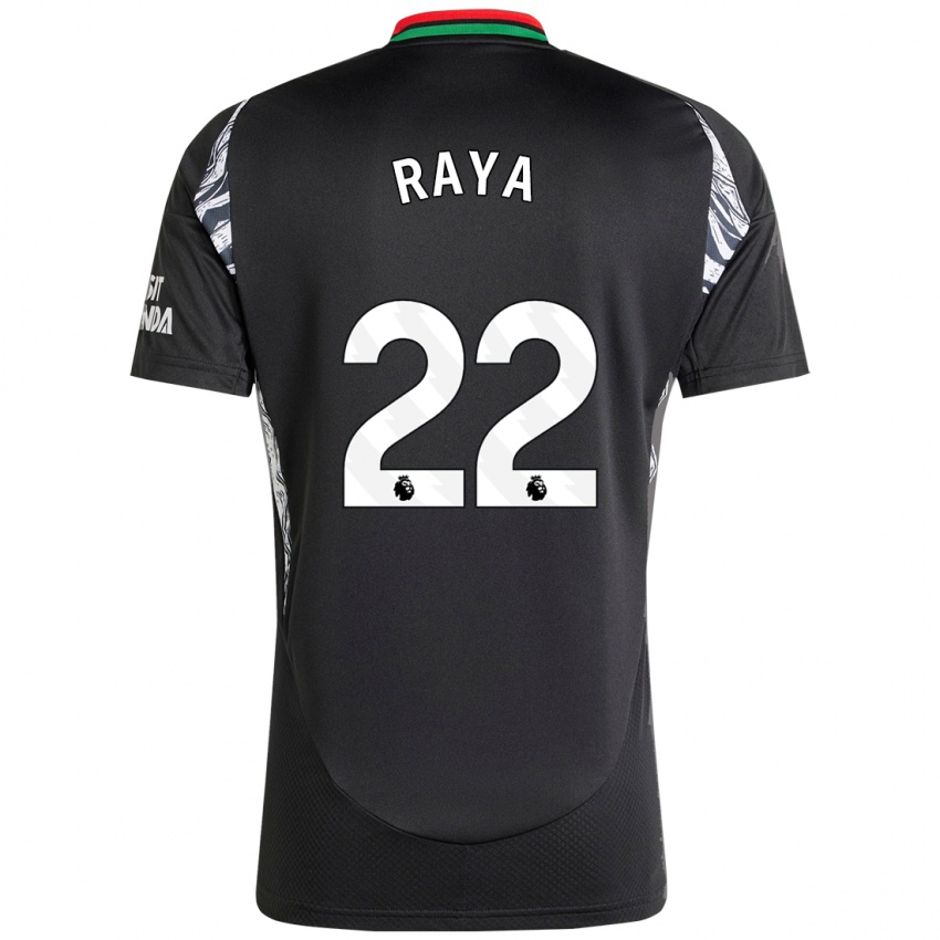 Niño Camiseta David Raya #22 Negro 2ª Equipación 2024/25 La Camisa Perú