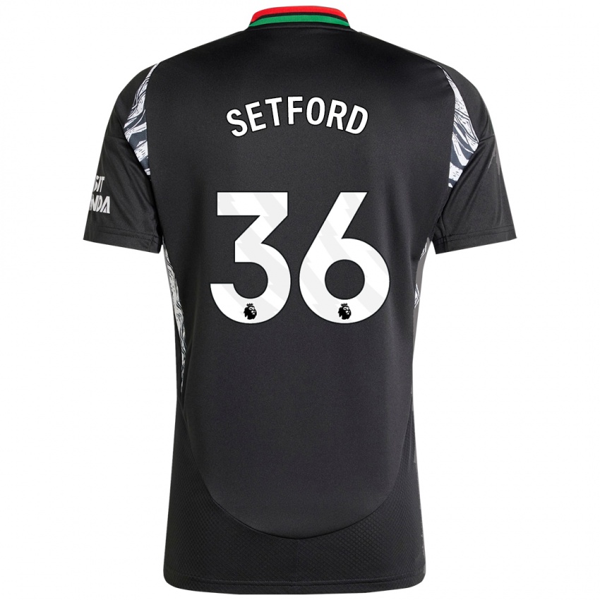 Niño Camiseta Tommy Setford #36 Negro 2ª Equipación 2024/25 La Camisa Perú