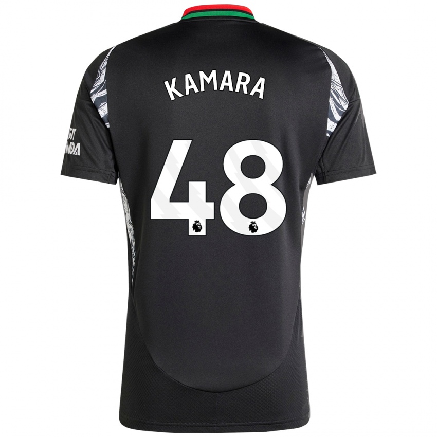 Niño Camiseta Osman Kamara #48 Negro 2ª Equipación 2024/25 La Camisa Perú