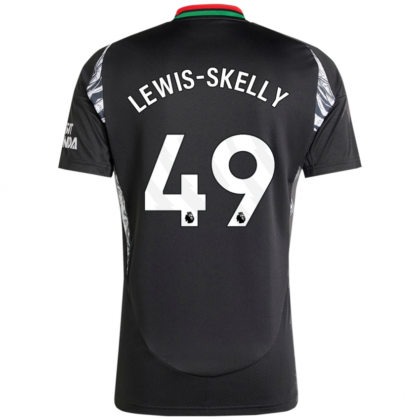 Niño Camiseta Myles Lewis-Skelly #49 Negro 2ª Equipación 2024/25 La Camisa Perú