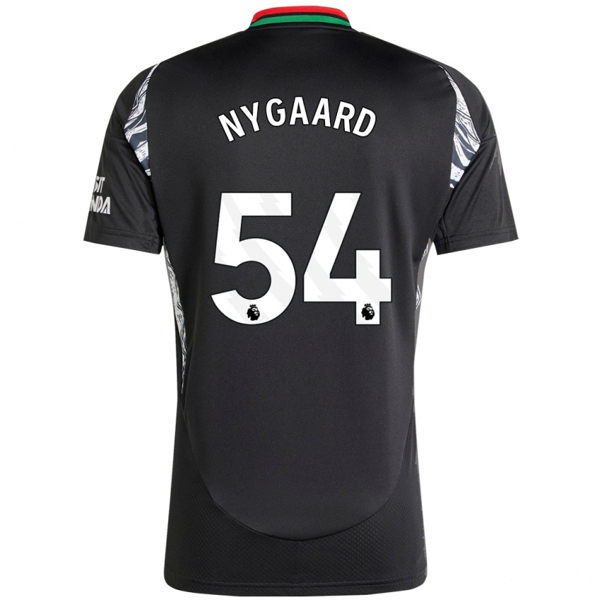 Niño Camiseta Lucas Nygaard #54 Negro 2ª Equipación 2024/25 La Camisa Perú