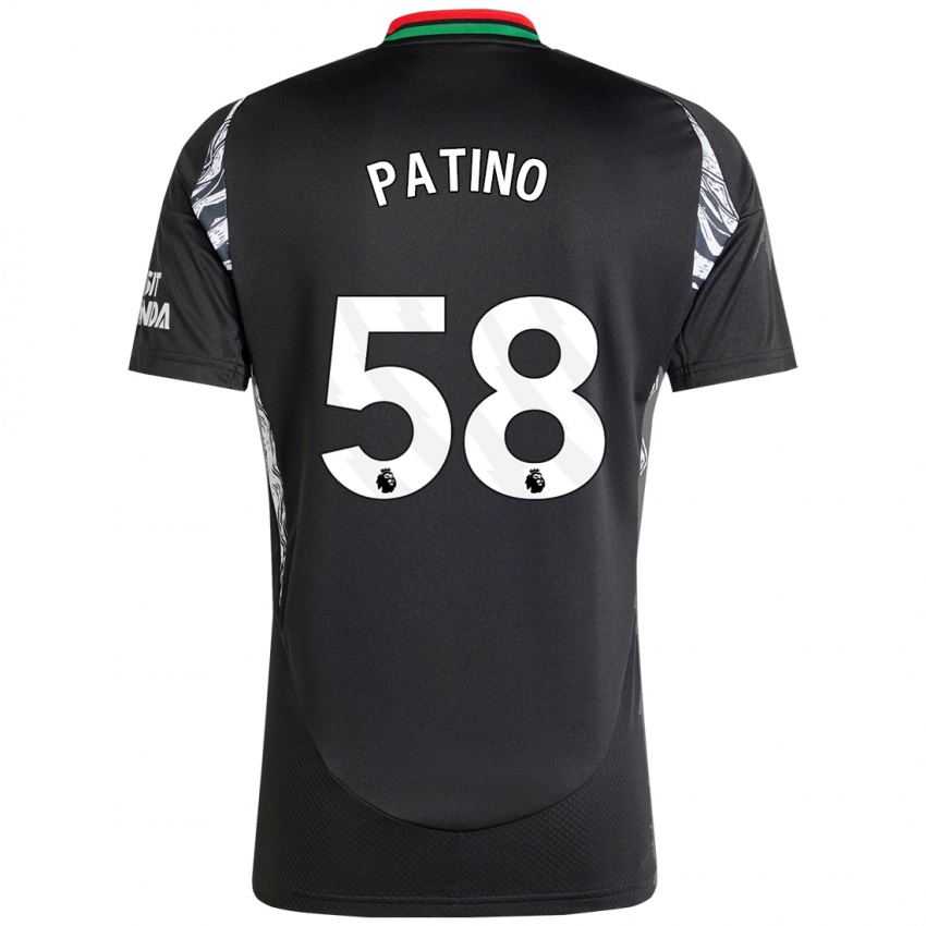 Niño Camiseta Charlie Patino #58 Negro 2ª Equipación 2024/25 La Camisa Perú