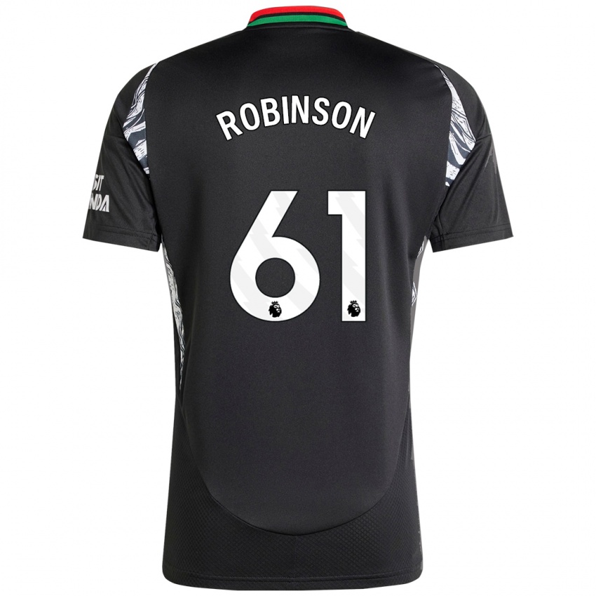 Niño Camiseta Josh Robinson #61 Negro 2ª Equipación 2024/25 La Camisa Perú