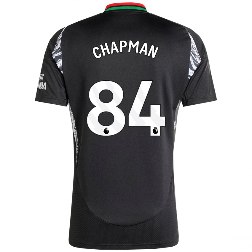 Niño Camiseta Samuel Chapman #84 Negro 2ª Equipación 2024/25 La Camisa Perú