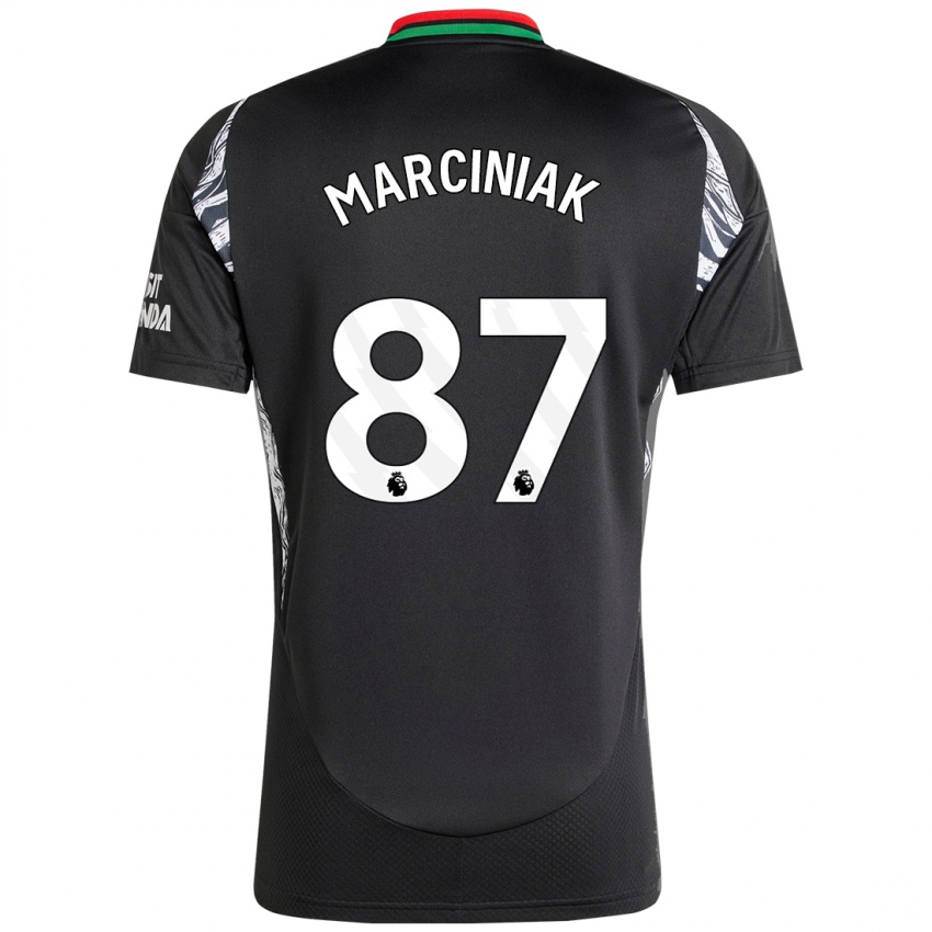 Niño Camiseta Alex Marciniak #87 Negro 2ª Equipación 2024/25 La Camisa Perú