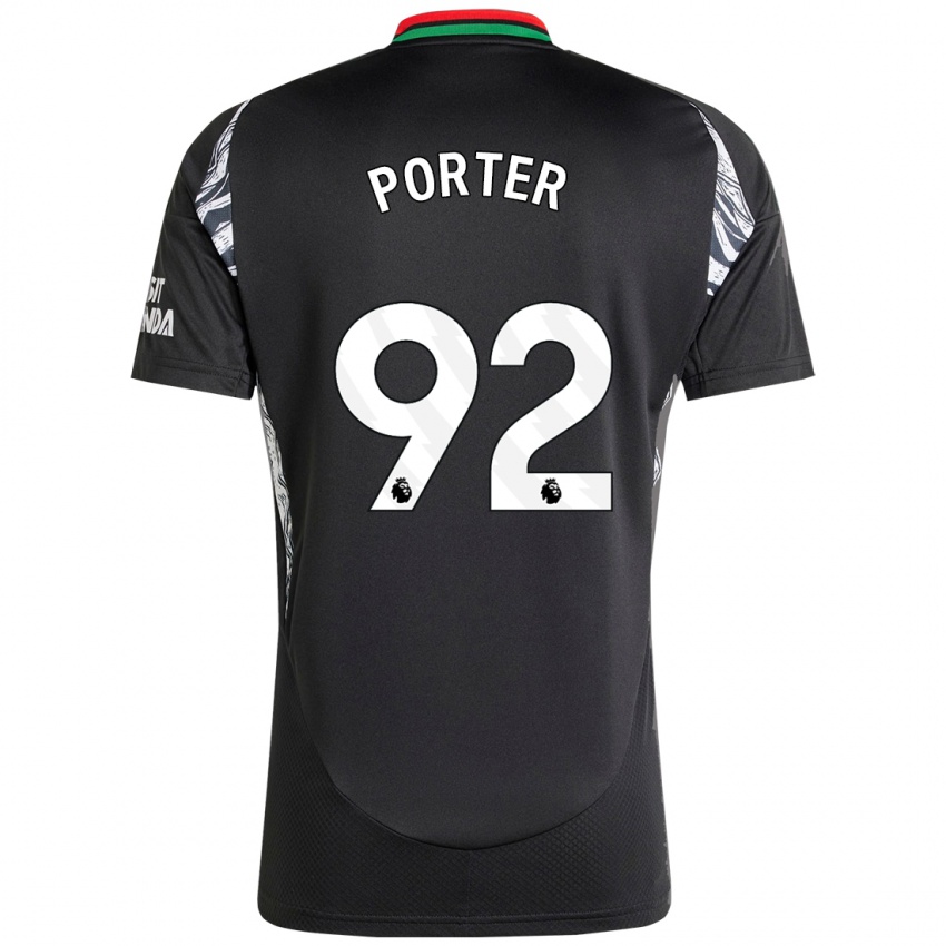 Niño Camiseta Jack Porter #92 Negro 2ª Equipación 2024/25 La Camisa Perú