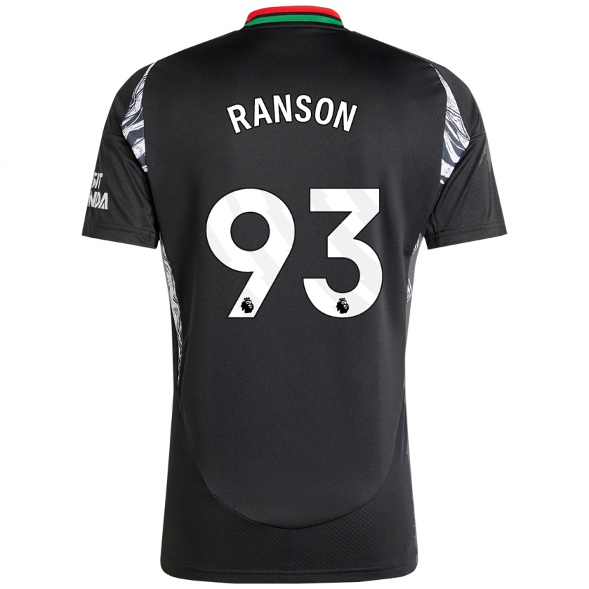 Niño Camiseta Khari Ranson #93 Negro 2ª Equipación 2024/25 La Camisa Perú