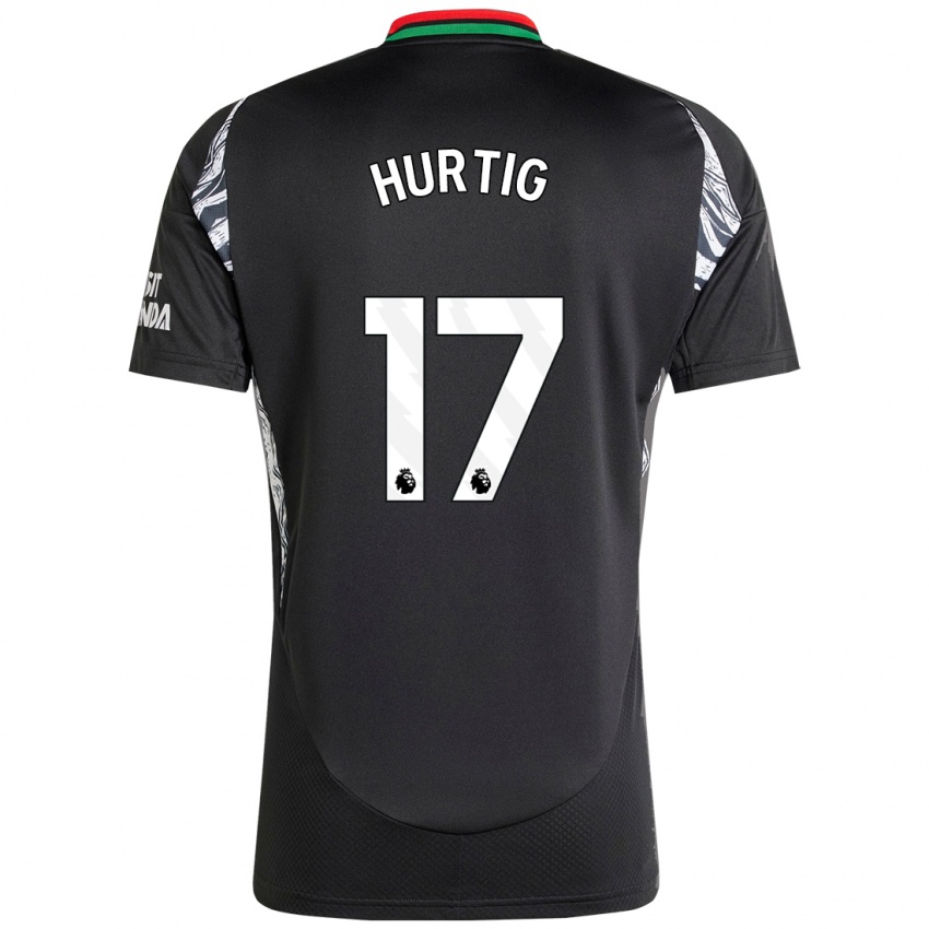 Niño Camiseta Lina Hurtig #17 Negro 2ª Equipación 2024/25 La Camisa Perú