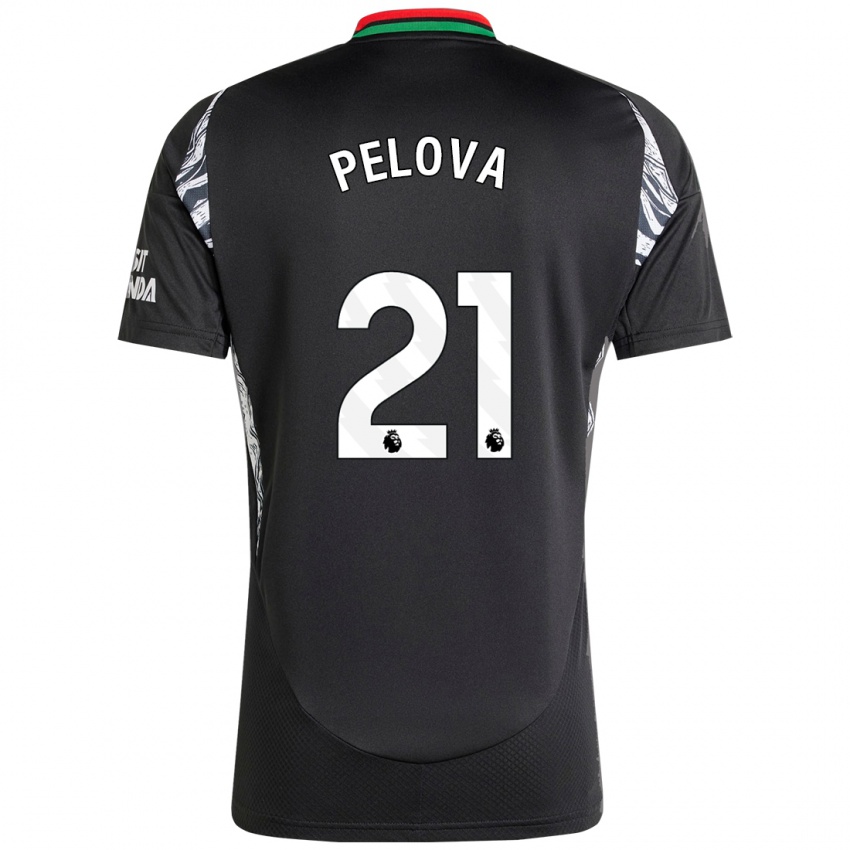 Niño Camiseta Victoria Pelova #21 Negro 2ª Equipación 2024/25 La Camisa Perú