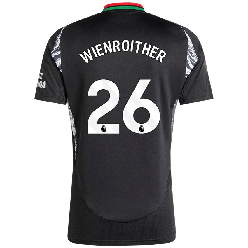 Niño Camiseta Laura Wienroither #26 Negro 2ª Equipación 2024/25 La Camisa Perú