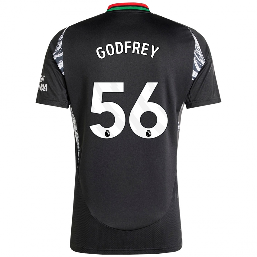 Niño Camiseta Freya Godfrey #56 Negro 2ª Equipación 2024/25 La Camisa Perú