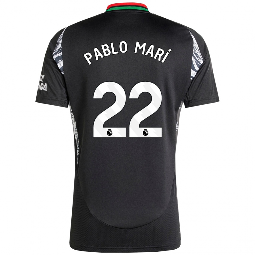 Niño Camiseta Pablo Mari #22 Negro 2ª Equipación 2024/25 La Camisa Perú