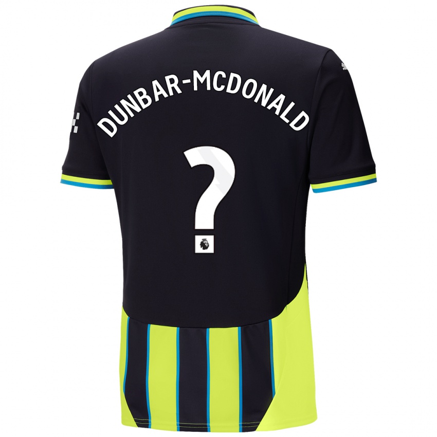 Niño Camiseta Christian Dunbar-Mcdonald #0 Azul Amarillo 2ª Equipación 2024/25 La Camisa Perú